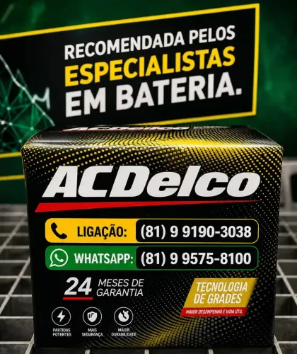 Bateria de carro partir de 289,90 60 ah 12 meses de garantia
