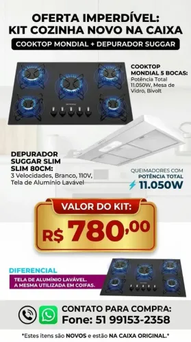 Kit cozinha completo de barbada, renove seu espaço com produtos novos na caixa .Não percam