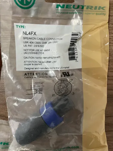 Lote 227 Conectores P10 + 5 plugs Neutrik Original ( preço desapego)