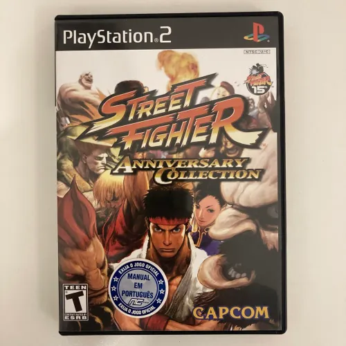 Street Fighter Anniversary Collection americano original PS2