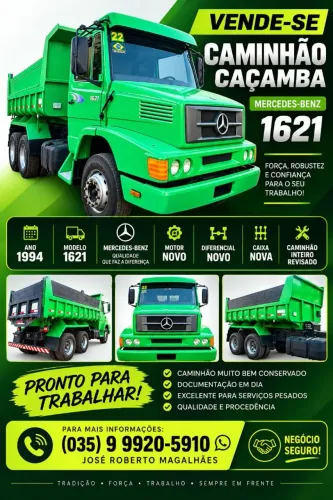 Caminhão caçamba - pronto para o trabalho