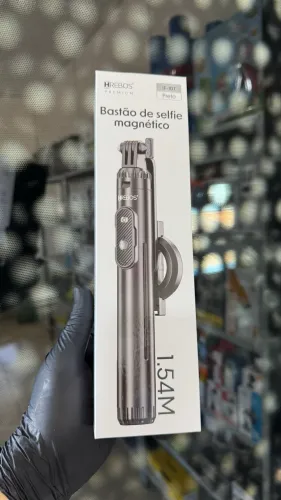 Bastão de Selfie Magnético Hrebos IF-107 - 1.54m com Controle Bluetooth