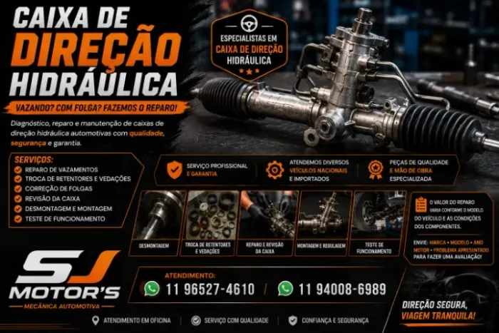 Reparo caixa de Direções Hidráulica