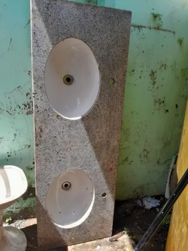 Bancada pia dupla