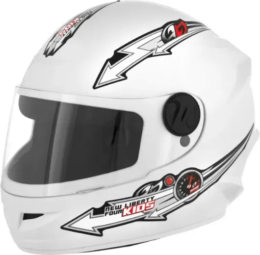 Capacete Pro Tork Moto Liberty Four Kids n° 54 Branco