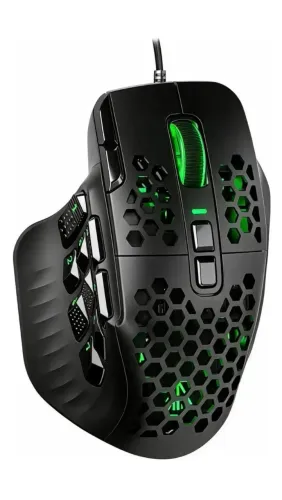 Mouse Gamer Solakaka SM809 RGB Ultraleve (Estilo Colmeia)
