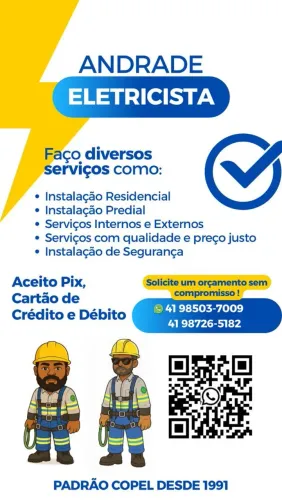 Eletricista padrão copel e instalação interna 