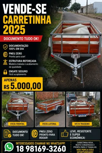 Carretinha reboque