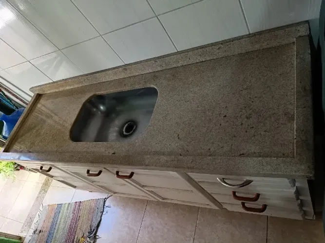 Pedra de mármore da Pia de lavar louça
