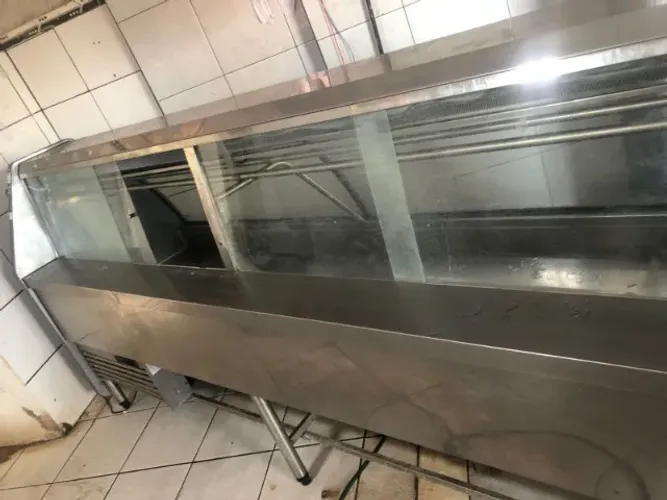 Balcão expositor para açougue 3 metros