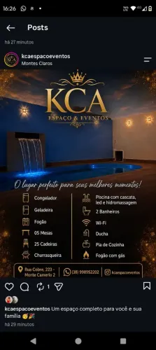 Aluguel de espaço para eventos e festa 