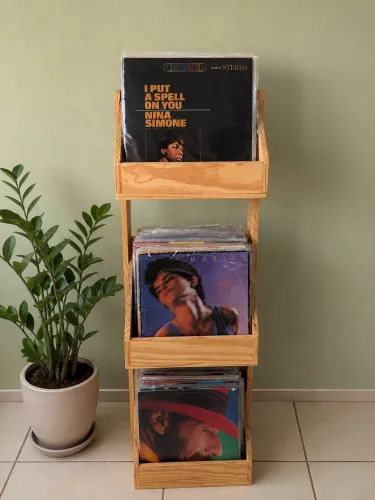 Estante de discos de vinil /Lps