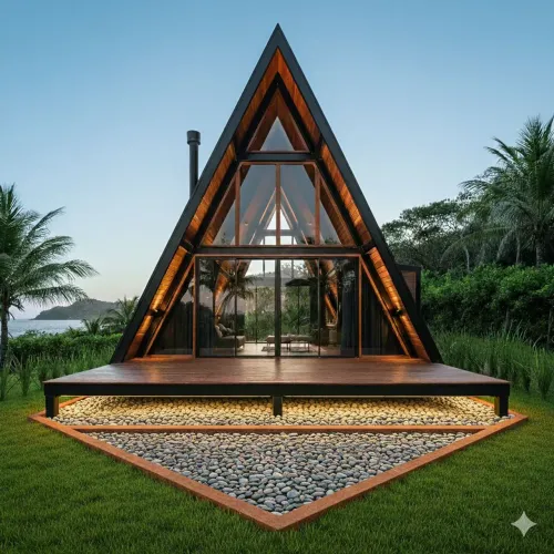 Chalés, casas modulares e containers 