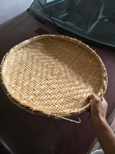 Peneira de bambu 60cm aprox