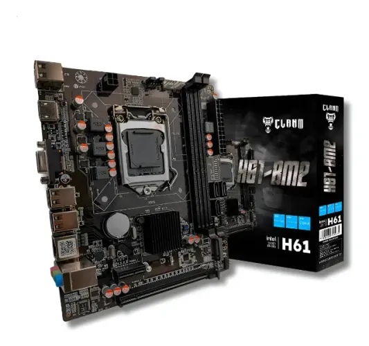 Placa Mãe Clanm H61-BM2 LGA 1155 Micro ATX DDR3 M.2 NVMe HDMI VGA