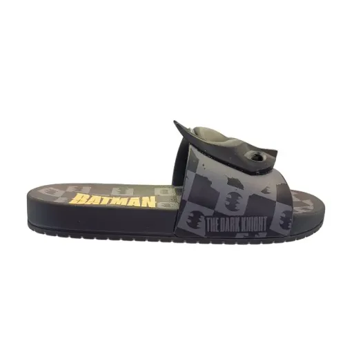 Chinelo Slide Infantil Batman Adventure Grendene Kids Preto 23033BR109