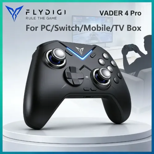Controle Flydigi Vader 4 Pro Sem Fio Hall 2.4G Bluetooth RGB PC Switch Android iOS