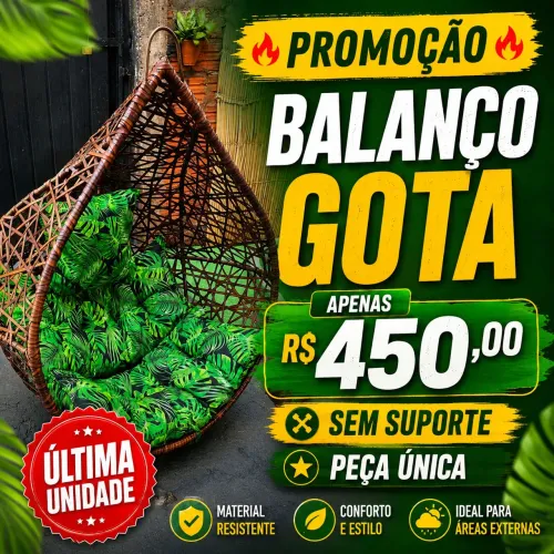 BALANÇO GOTA EM PROMOÇÃO SEM SUPORTE