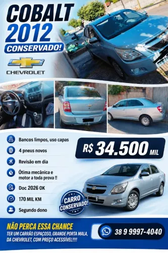Chevrolet Cobalt LT 1.4 8V Flexpower/econoflex 4P 2012