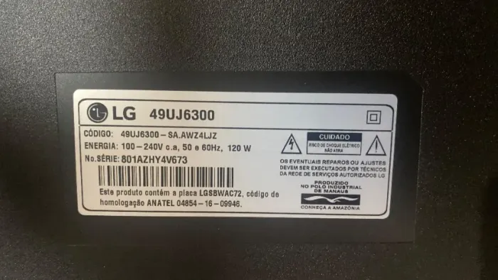 TV LG PARA PEÇAS
