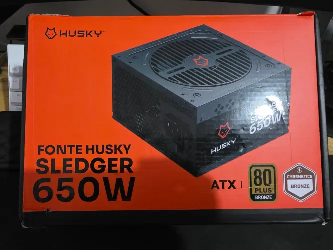 Fonte 650W Husky Sledger 80plus bronze atx