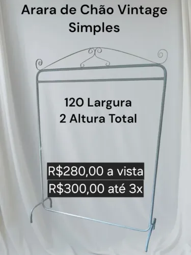 Arara de Chão Vintage Simples