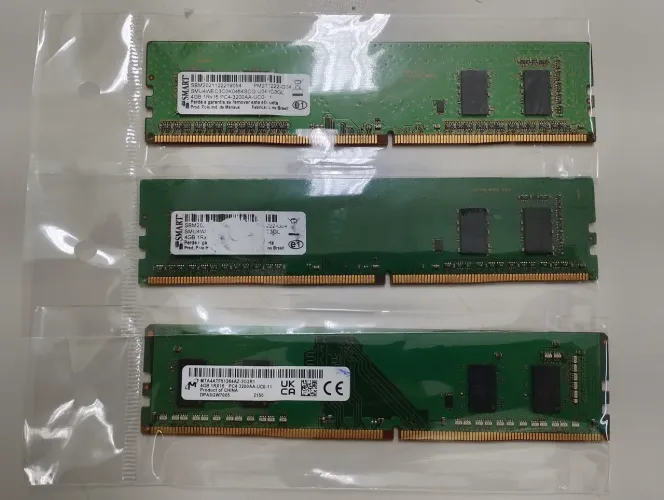 Memória DDR4 - PC - 4Gb 3200Mhz ( 3 Unidades)