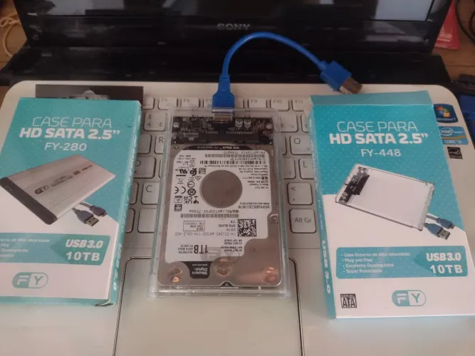 HD de 1 tera externo de estoque com garantia 