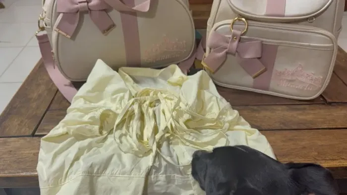 Kit maternidade luxo com nome Manuela
