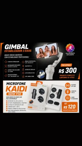 ? Gimbal Estabilizador Profissional Usado - Excelente Estado | Ideal para Vídeos e Reels