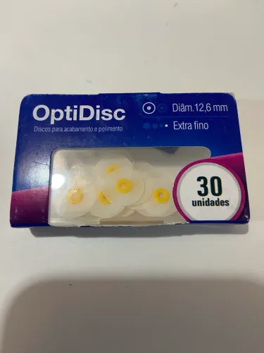 Disco De Polimento Odonto Optidisc Extrafino 12,6mm C/ 30 Un
