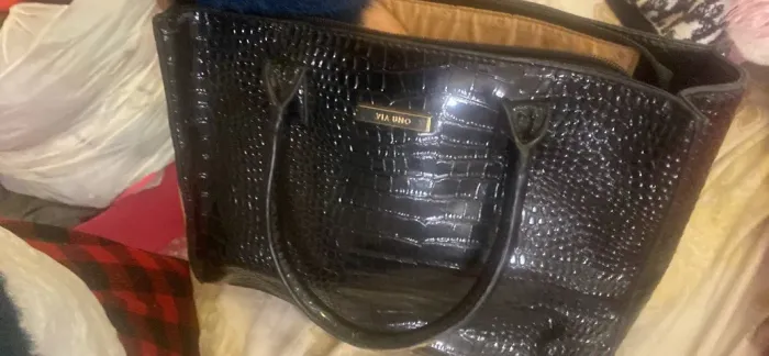 Bolsa via uno original preta quadrada estado novo 