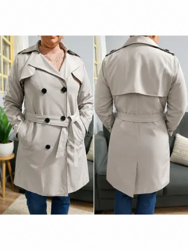 Trench Coat Feminino Forrado | Tamanho G