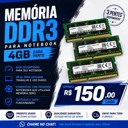 Memória RAM Notebook