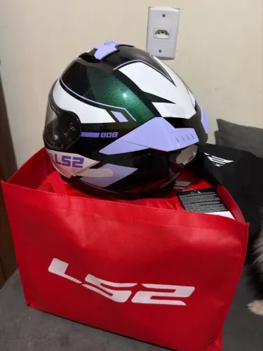 Capacete LS2 STREAM II CAMALEÃO LILÁS