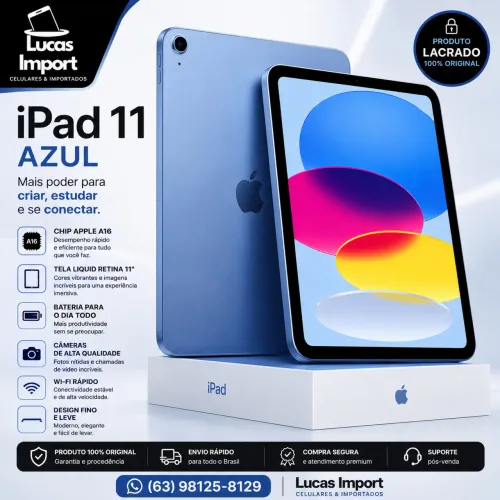 iPad 11 Azul - Original | Lacrado
