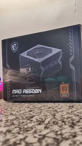 Fonte MSI MAG A650BN, 650W, 80 Plus Bronze, PFC Ativo
