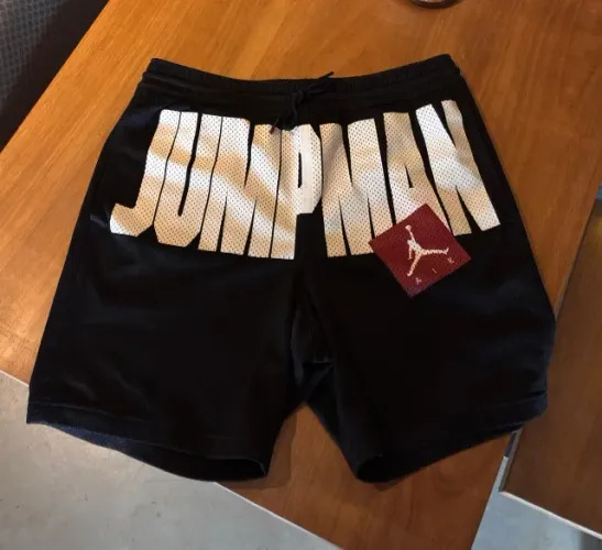 [VENDO] Shorts Air Jordan Original Jumpman Basketball Mesh Preto | Tam M
