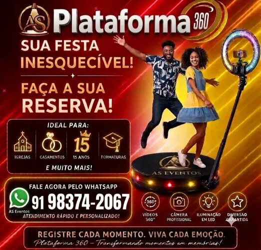 ALUGUEL PLATAFORMA GIRATÓRIA 360°