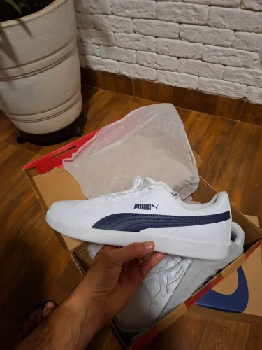 Tênis Puma Up Branco com Azul tamanho 42