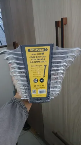 Jogo de chave combinada resistente 12 peças