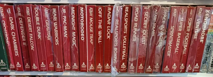 Lote 24 jogos CIB red label atari 2600