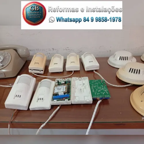 Kit Alarme Segurança Eletrônica + Sensores PIR + Central - Lote para Técnico