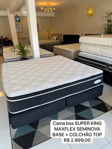 Cama Box SUPER KING MAXFLEX SEMINOVO - ENTREGO
