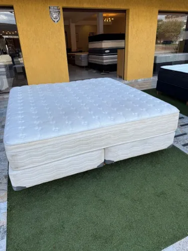 Colchão KING + Base box MAXFLEX SEMINOVO - Entrego!