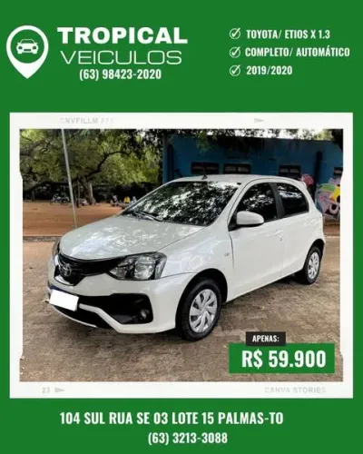 Toyota Etios 1.3 Flex 16V 5P Mec. 2020