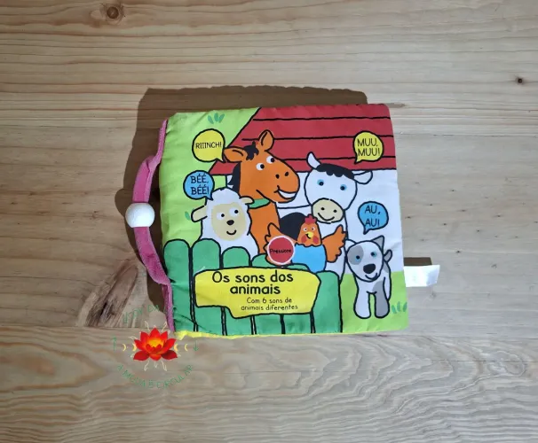 01 Livro de Pano Os Sons dos Animais Ciranda Cultural
