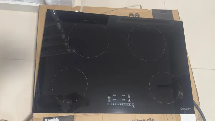 Cooktop Mueller 4 Bocas de Indução com Turbo Total Mci024bg1 220v