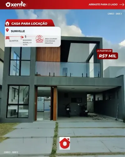 CASA DE ALTO PADRÃO PARA LOCAÇÃO | SUNVILLE