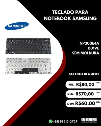 Teclados para notebook Samsung